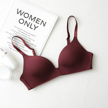 Load image into Gallery viewer, Seamless Bras for Women Push Up Bras No Wire Brassiere A B Cup Underwear Sexy Bra Three Quarters(3/4 Cup) Bra Women Lingerie