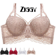 Load image into Gallery viewer, New Lace Fly Bra Female Brassiere Lingerie Plus Size C D Cup Push Up Seamless Comfortable Full Coverage Unlined Bra 2020