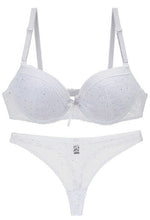 Load image into Gallery viewer, Ziggy Novelty 2020 Lace Drill Bra Set Bra And For Female Sexy Women Plus Size Push Up Underwear Set Thong Set 34 36 38 40 42 BCDE CUPS