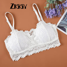 Load image into Gallery viewer, 2020 New Arrival Women Push Up Wireless Ziggy Lace Bra Top Women Plus Size Bralette Lingerie Full Cup Underwear
