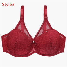 Load image into Gallery viewer, New Lace Fly Bra Female Brassiere Lingerie Plus Size C D Cup Push Up Seamless Comfortable Full Coverage Unlined Bra 2020