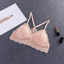 Load image into Gallery viewer, Bra Wireless Ziggy Bras for Women Lingerie BH Lace Ziggy Sexy Bralette Push Up Bra Plus Size Y-line Straps Backless Lace Bras Large Size