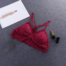 Load image into Gallery viewer, Bra Wireless Ziggy Bras for Women Lingerie BH Lace Ziggy Sexy Bralette Push Up Bra Plus Size Y-line Straps Backless Lace Bras Large Size