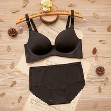 Load image into Gallery viewer, 2020 Ziggy Bra Set for Women One-piece Seamless Bra Wire Free Gathered Adjustment Girl Bra Underwear Set Sexy Push up Set Bras and Panties