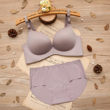 Load image into Gallery viewer, 2020 Ziggy Bra Set for Women One-piece Seamless Bra Wire Free Gathered Adjustment Girl Bra Underwear Set Sexy Push up Set Bras and Panties