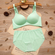 Load image into Gallery viewer, 2020 Ziggy Bra Set for Women One-piece Seamless Bra Wire Free Gathered Adjustment Girl Bra Underwear Set Sexy Push up Set Bras and Panties