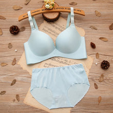 Load image into Gallery viewer, 2020 Ziggy Bra Set for Women One-piece Seamless Bra Wire Free Gathered Adjustment Girl Bra Underwear Set Sexy Push up Set Bras and Panties