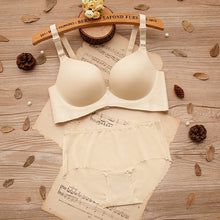 Load image into Gallery viewer, 2020 Ziggy Bra Set for Women One-piece Seamless Bra Wire Free Gathered Adjustment Girl Bra Underwear Set Sexy Push up Set Bras and Panties