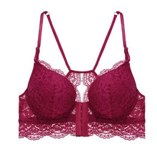 Load image into Gallery viewer, Sexy Women Ziggy Bra Fashion Front Closure Bras Push Up Bra B C Cup Lace Bralette Backless Brassiere