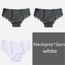 Load image into Gallery viewer, 100% Cotton M-XL Women's Panties 3Pcs/Set Ziggy Solid Color Girl Briefs Sexy Lingerie Female Underwear