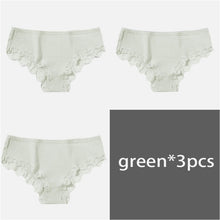 Load image into Gallery viewer, 100% Cotton M-XL Women's Panties 3Pcs/Set Ziggy Solid Color Girl Briefs Sexy Lingerie Female Underwear