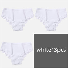 Load image into Gallery viewer, 100% Cotton M-XL Women's Panties 3Pcs/Set Ziggy Solid Color Girl Briefs Sexy Lingerie Female Underwear