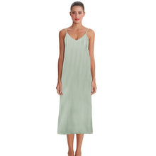 Load image into Gallery viewer, High quality Ziggy women dress Summer spaghetti satin long dress very soft smooth