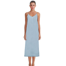 Load image into Gallery viewer, High quality Ziggy women dress Summer spaghetti satin long dress very soft smooth