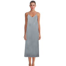 Load image into Gallery viewer, High quality Ziggy women dress Summer spaghetti satin long dress very soft smooth