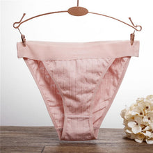 Load image into Gallery viewer, Ziggy Women 100% Cotton Panties Sexy Low Waist Underwear Panties for Female Lingerie Underpants Hollow Heart Embossed Briefs Solid Color