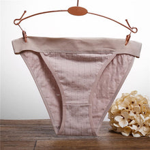 Load image into Gallery viewer, Ziggy Women 100% Cotton Panties Sexy Low Waist Underwear Panties for Female Lingerie Underpants Hollow Heart Embossed Briefs Solid Color