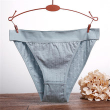 Load image into Gallery viewer, Ziggy Women 100% Cotton Panties Sexy Low Waist Underwear Panties for Female Lingerie Underpants Hollow Heart Embossed Briefs Solid Color