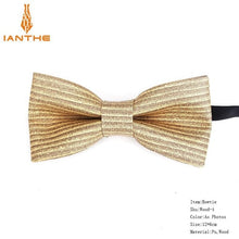 Load image into Gallery viewer, New Cork Wood Fashion Bow Ties Men & Women Novelty Handmade Solid Neckwear for Mens Wedding Party Man Gift Accessories Men Bowtie Ziggy