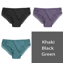 Load image into Gallery viewer, Cotton Panty 3Pcs/lot Solid Ladies Panties Comfort Underwear Skin-friendly Briefs For Women Sexy Low-Rise Panty Intimates L XL For Ziggy
