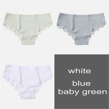 Load image into Gallery viewer, Cotton Panty 3Pcs/lot Solid Ladies Panties Comfort Underwear Skin-friendly Briefs For Women Sexy Low-Rise Panty Intimates L XL For Ziggy