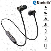 Load image into Gallery viewer, iPhone Samsung Xiaomi Sony,HTC,Huawei, Magnetic Wireless bluetooth Earphone AXT11 music headset Phone Neckband sport Earbuds Earphone with Mic