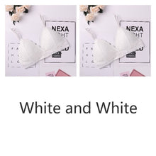Load image into Gallery viewer, French Style Bralette Seamless Deep V Lace Bra Wireless Thin Underwear Sexy Ziggy Lingerie Soft Push Up Bras For Women