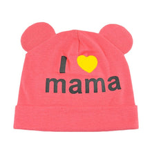 Load image into Gallery viewer, Spring Baby Hats For New Born Babys Cap Cute Ear Newborn Boys Girls Knitted Print Caps Beanies baby bonnet Toddler Kids Hat muts