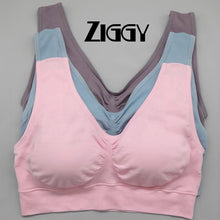 Load image into Gallery viewer, Sexy women push up Fitted BREAST bra big size backless Ziggy bras plus size wireless brassiere breathable seamless bra 1pcs