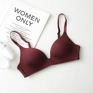 Seamless Bras for Women Push Up Bras No Wire Brassiere A B Cup Underwear Sexy Bra Three Quarters(3/4 Cup) Bra Women Lingerie