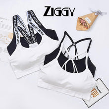 Load image into Gallery viewer, 2020 Yoga Running Female Pad Sportswear Tank Tops Sports Push Up Bras Ziggy
