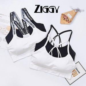 2020 Yoga Running Female Pad Sportswear Tank Tops Sports Push Up Bras Ziggy