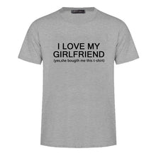 Load image into Gallery viewer, Ziggy Polyester T-Shirt New Fashion_I Love My Girlfriend_ Letter Design Print
