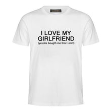 Load image into Gallery viewer, Ziggy Polyester T-Shirt New Fashion_I Love My Girlfriend_ Letter Design Print
