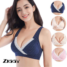 Load image into Gallery viewer, New Ziggy 100% Original Cotton Maternity Nursing Bra For Pregnant Clothes Women Soft Feeding Sleeping Bras Wire Free Breastfeeding Soutien Gorge Underwear 2020
