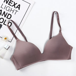 Seamless Bras for Women Push Up Bras No Wire Brassiere A B Cup Underwear Sexy Bra Three Quarters(3/4 Cup) Bra Women Lingerie