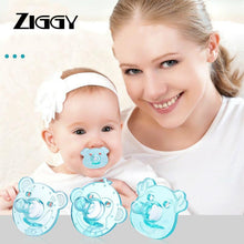 Load image into Gallery viewer, 3 Style Baby Cartoon Ziggy Pacifier Baby Silicone Pacifier Breast Milk Round Head Baby Sleeping Pacifier Baby Pacifier ziggy Dummy Nipples
