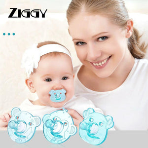 3 Style Baby Cartoon Ziggy Pacifier Baby Silicone Pacifier Breast Milk Round Head Baby Sleeping Pacifier Baby Pacifier ziggy Dummy Nipples