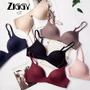 6 Colors 2020 Ziggy Seamless Sexy Bra For Women Bralette Wire Free Push Up Bra Brassiere Female Underwear Lingerie fitness Intimates