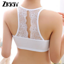 Load image into Gallery viewer, 2020 New Sexy Women Lace Back Bralette Crop Ziggy Tank Tops Bra Bustier Padded Seamless Bra Cropped Feminino
