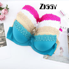 Load image into Gallery viewer, Beauwear Girls&#39;s Push Up Ziggy 2020 Underwear Female Small Chest Bra Underwire Floral Bras 34B 34C 36B 36C 38B 38C 40A 40B 40C 42A 42B 42C
