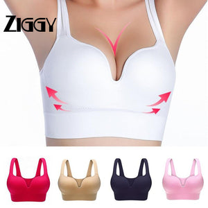 ZIGGY Bras For Women Underwear Sexy Lingerie Solid Bra Seamless Push Up Cotton Tops Bralette Brassiere Wireless Sports Vest 2020