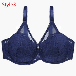 New Lace Fly Bra Female Brassiere Lingerie Plus Size C D Cup Push Up Seamless Comfortable Full Coverage Unlined Bra 2020