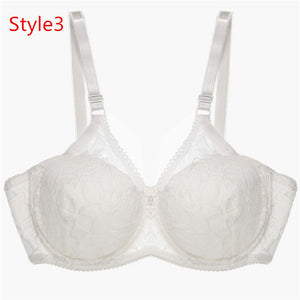 New Lace Fly Bra Female Brassiere Lingerie Plus Size C D Cup Push Up Seamless Comfortable Full Coverage Unlined Bra 2020