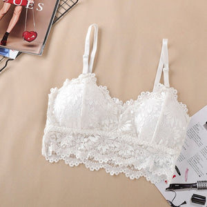 2020 New Arrival Women Push Up Wireless Ziggy Lace Bra Top Women Plus Size Bralette Lingerie Full Cup Underwear