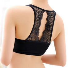 Load image into Gallery viewer, 2020 New Sexy Women Lace Back Bralette Crop Ziggy Tank Tops Bra Bustier Padded Seamless Bra Cropped Feminino
