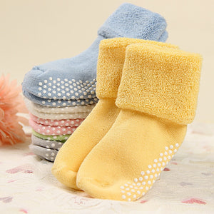 Newborn Baby Socks Spring Summer Baby Boy Girl Ziggy Polyester/Cotton Socks Sokken Infant Toddler Kids Anti Slip Floor Socks neonato