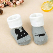 Load image into Gallery viewer, Newborn Baby Socks Spring Summer Baby Boy Girl Ziggy Polyester/Cotton Socks Sokken Infant Toddler Kids Anti Slip Floor Socks neonato
