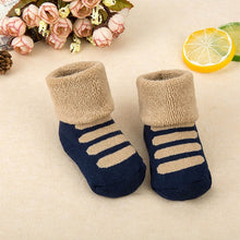 Load image into Gallery viewer, Newborn Baby Socks Spring Summer Baby Boy Girl Ziggy Polyester/Cotton Socks Sokken Infant Toddler Kids Anti Slip Floor Socks neonato
