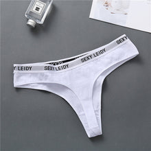 Load image into Gallery viewer, Sexy Women G-String Women Underwear Underpants Female Lingerie Briefs Ladies Thong Ziggy Cotton Panties Fashion Letter  Panties M-XL
